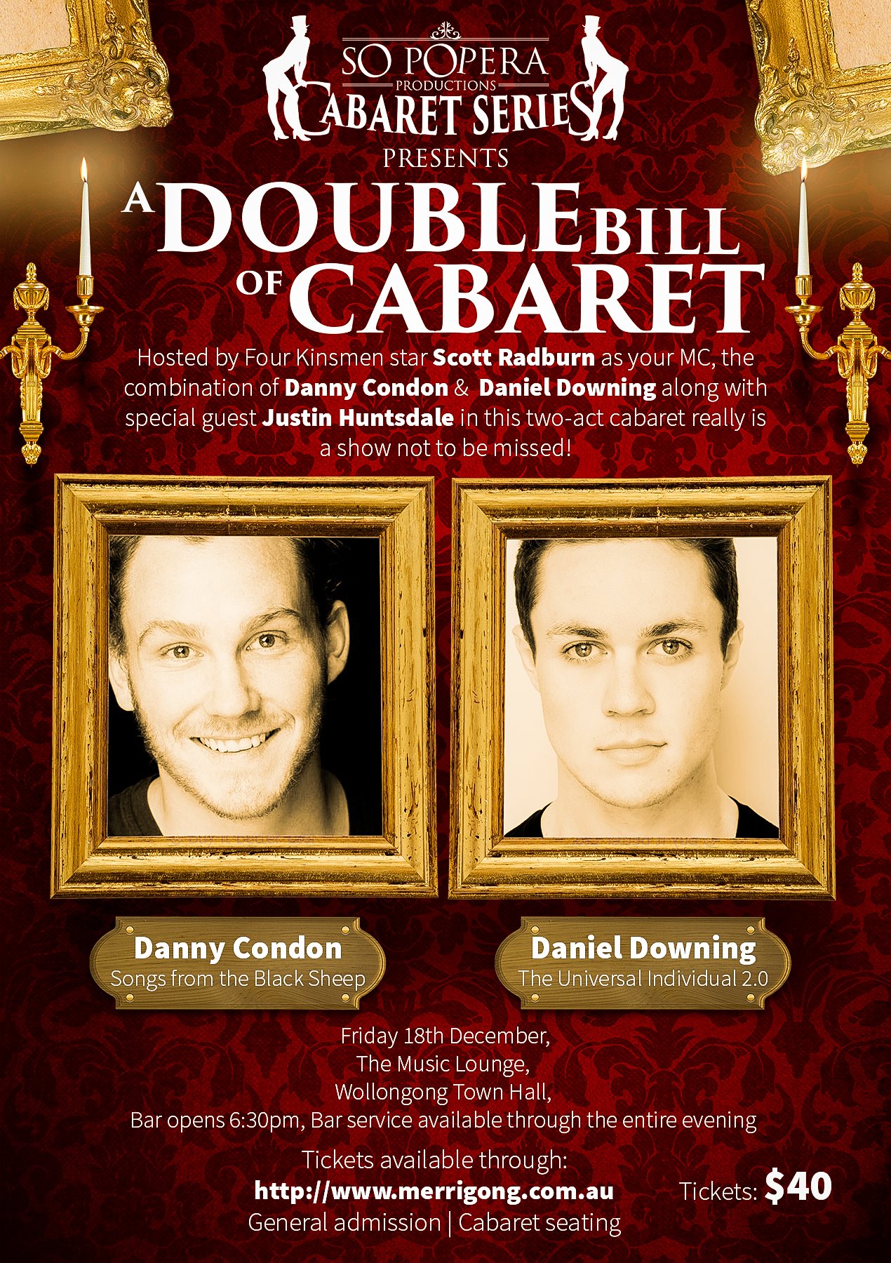 A Double Bill of Cabaret – Daniel Downing & Danny Condon